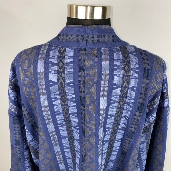 AE M Patterned Open Front Cardigan Top Pockets - Picture 10 of 12